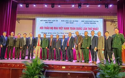 Hội thảo họ Mai Việt Nam toàn quốc lần thứ Nhất đã thành công ngoài mong đợi