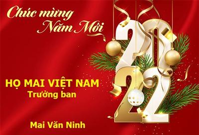 Lời chúc tết của Trưởng ban Liên lạc Họ Mai Việt Nam Mai Văn Ninh