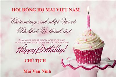 Hội đồng Họ Mai Việt Nam chúc mừng sinh nhật